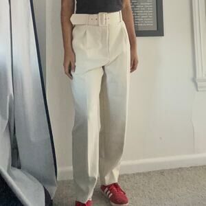 Zara Ivory Dress Pants Women L